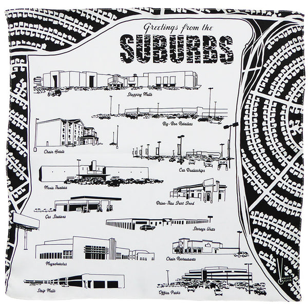 Suburban Souvenir Silk Scarf - Vanessa Gelvin
